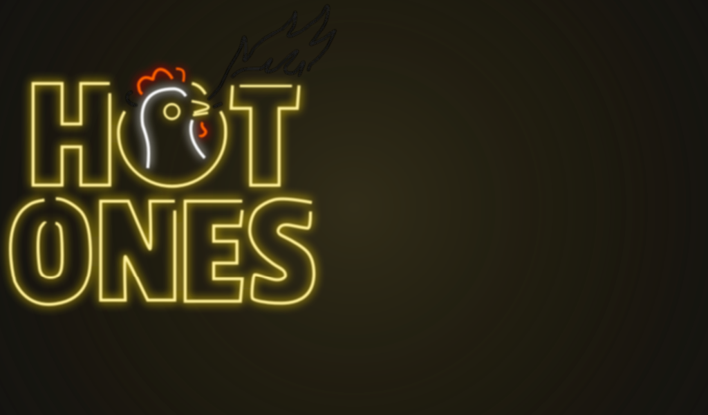 Hot Ones Neon Sign - Tbogt Clipart (1024x600), Png Download