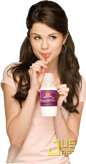 My October Png Celebrity - Selena Gomez Borden Milk Clipart (800x600), Png Download