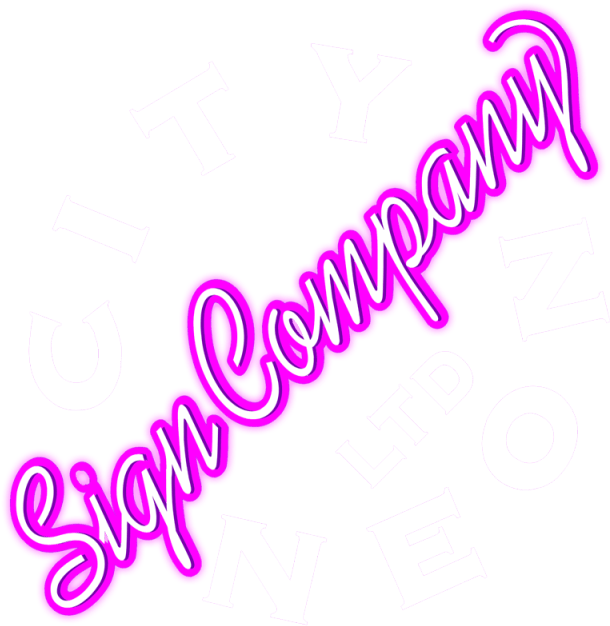 City Neon Sign Company - Calligraphy Clipart (640x639), Png Download
