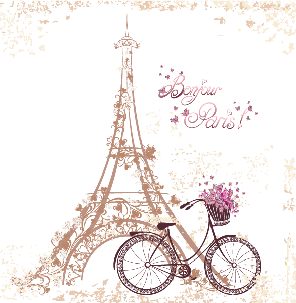 Eiffeltower Tower - Paris Birthday Invitations Blank Clipart (585x599), Png Download