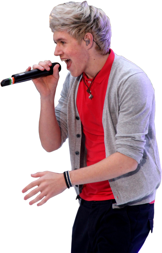 Png Niall Horan - Singing Clipart (648x1009), Png Download