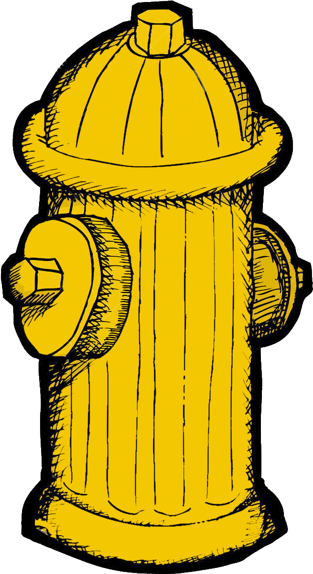 City Cycle Dog Stuff Next - Clip Art Yellow Fire Hydrant - Png Download (626x1153), Png Download