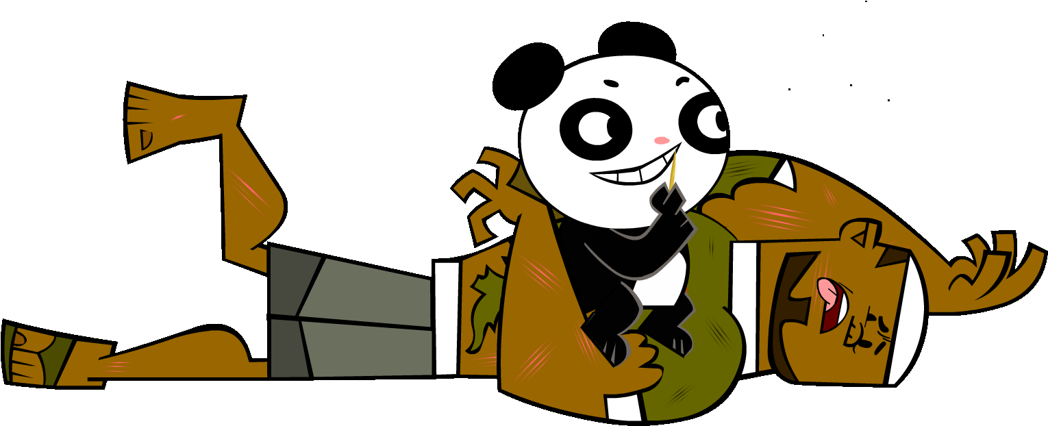 Dj Panda Png - Cartoon Clipart (1552x698), Png Download