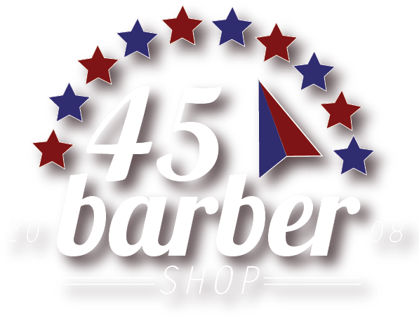 45 Barber Shop Logo - Graphic Design Clipart (612x612), Png Download
