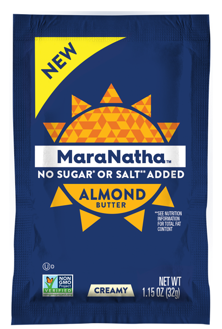 No Sugar Or Salt Added Almond Butter Packet - Maranatha Dark Chocolate Almond Butter Clipart (463x700), Png Download