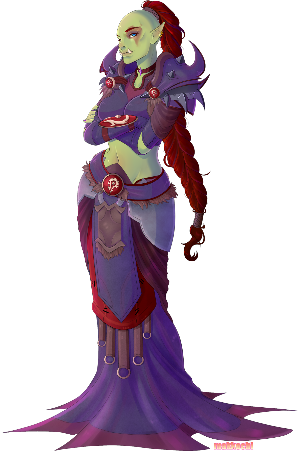 Orc Warlock , Png Download - Orc Queen Clipart (1180x1788), Png Download