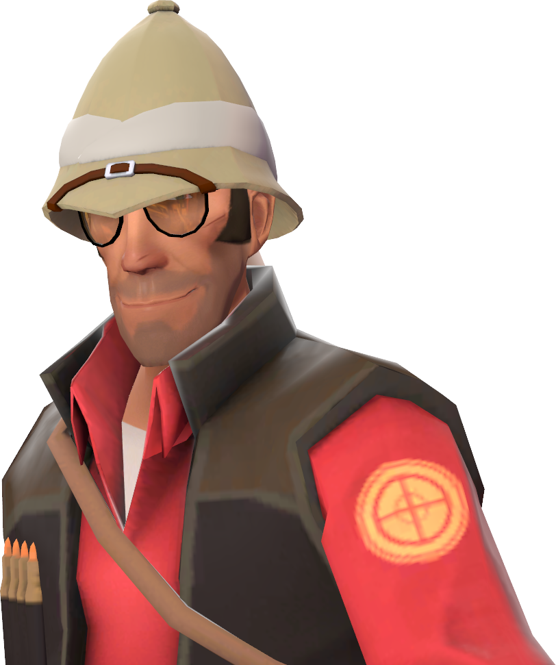 6 - Tf2 Shooter's Sola Topi Clipart (812x971), Png Download