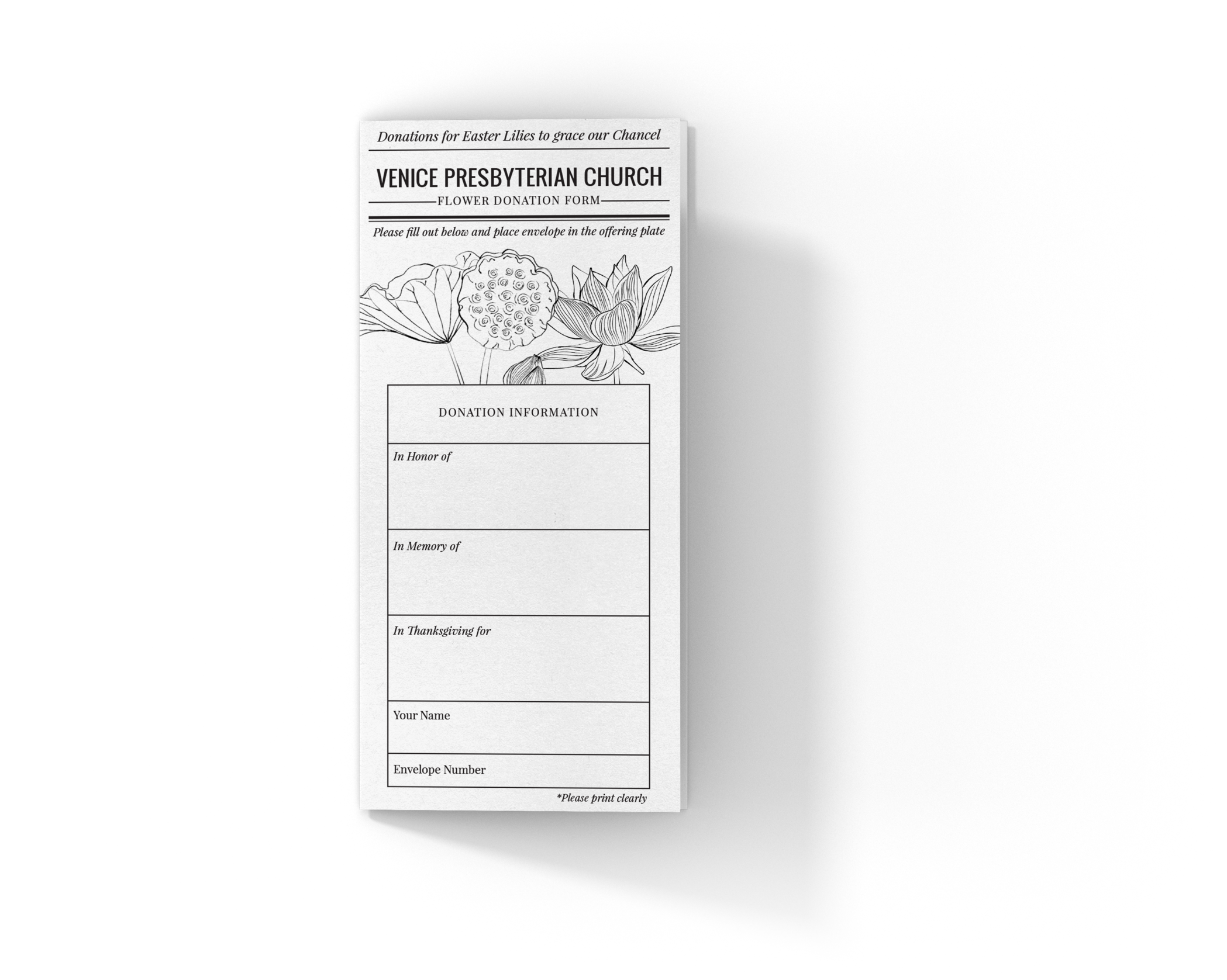 Easter Lily Donations In Honor Of Loved Ones Venice Clipart (2500x1842), Png Download