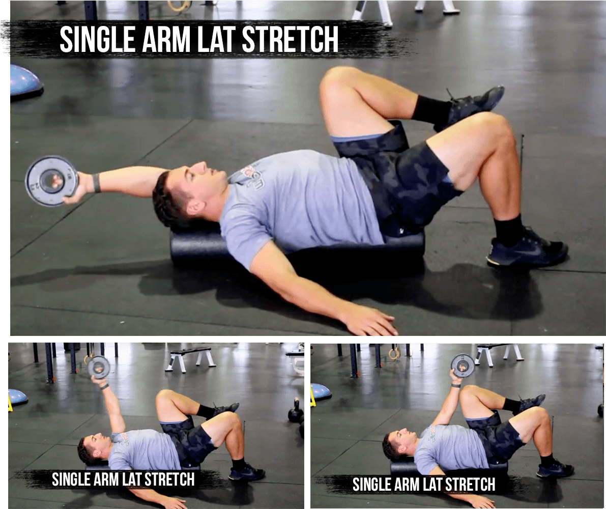 Single Arm Lat Stretch - Press Up Clipart (1200x1053), Png Download