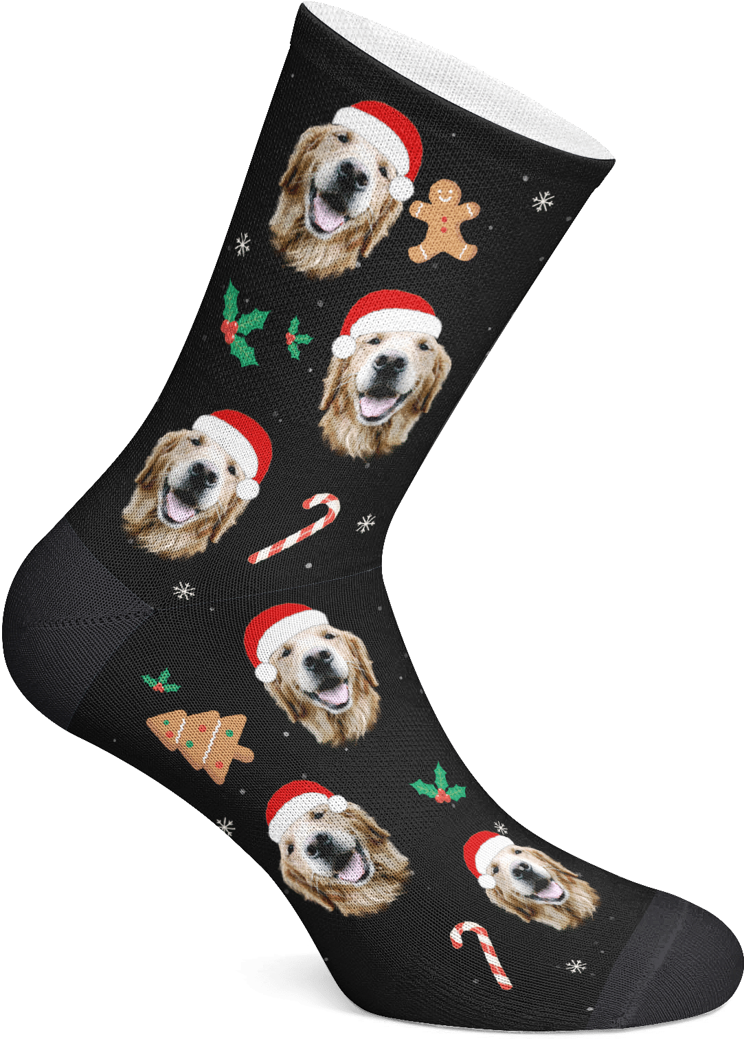 Santa Hat Pup - Christmas Stocking Clipart (2000x2000), Png Download