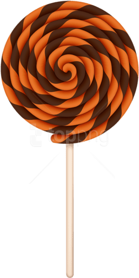 Free Png Halloween Swirl Lollipop Png Images Transparent - Halloween Lollipop Clipart (480x951), Png Download