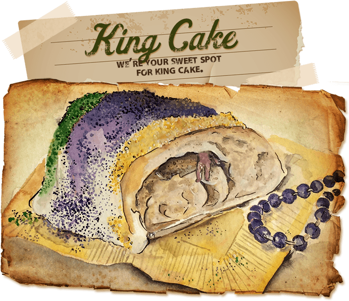 King Cake Png - King Cakes Clipart (704x607), Png Download