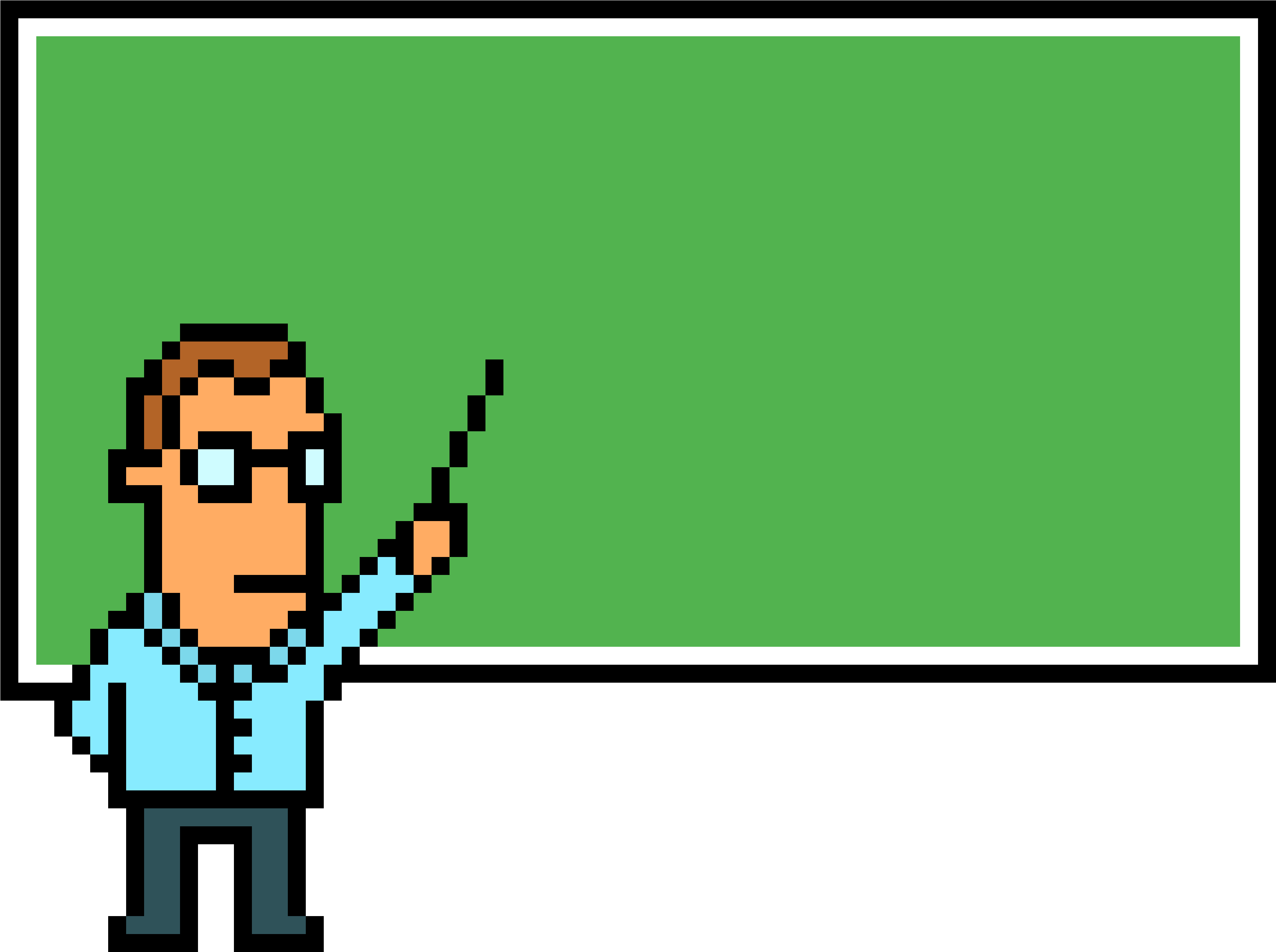 Profesor Pixel Art - Professor Pixel Art Png Clipart (4600x3050), Png Download