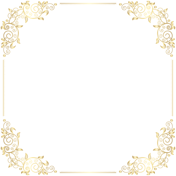 Deco Border Frame Png Clip Art - Art Deco Frame Png Transparent Png (600x600), Png Download