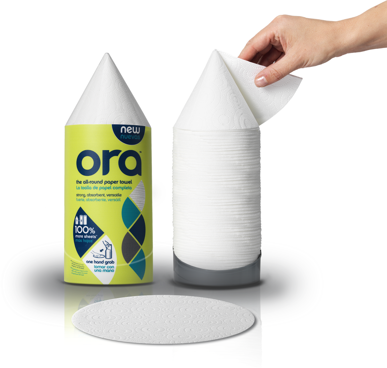 Ora Round Paper Towels - Ora Paper Towels Clipart (1502x1429), Png Download