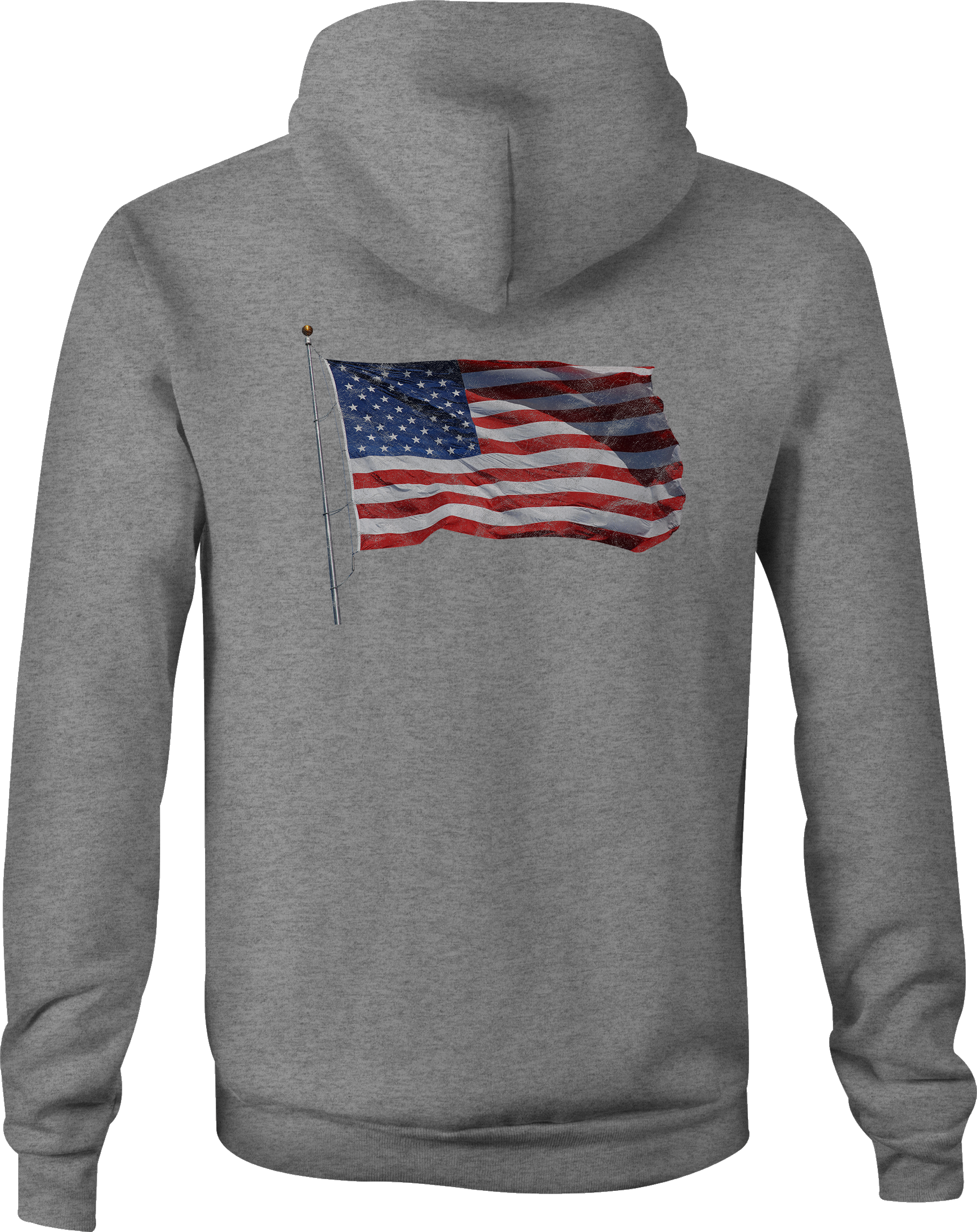 American Zip Up Hoodie Waving Flag Usa Hooded - Hoodie Clipart (1830x2308), Png Download