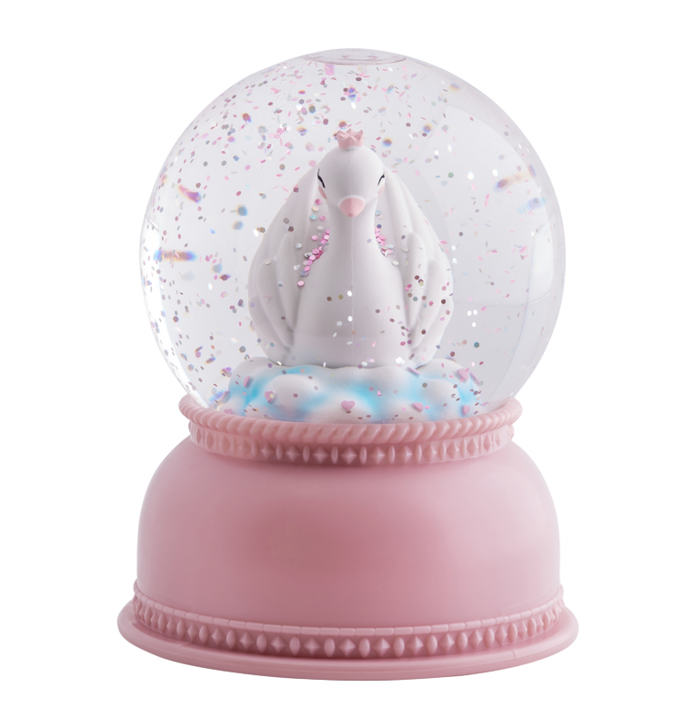 Snowglobe Light Snowglobe Light Snowglobe Light - Swan Snow Globe Clipart (762x800), Png Download