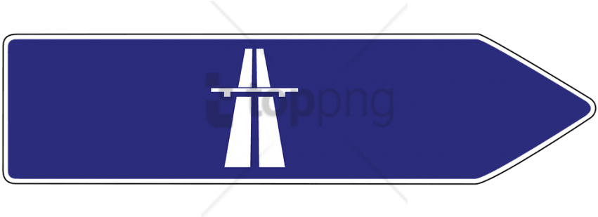 Download Direction Road Images - Panneau Direction Autoroute Clipart (850x425), Png Download