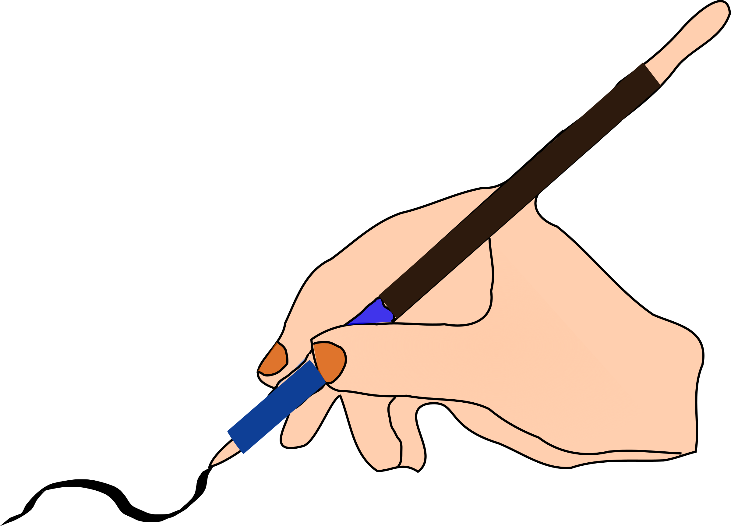 Vector Pens Animated - Clipart Write - Png Download (2400x1727), Png Download