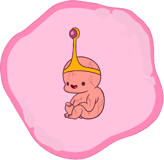 Fetus Png - Adventure Time Baby Bubblegum Clipart (692x677), Png Download