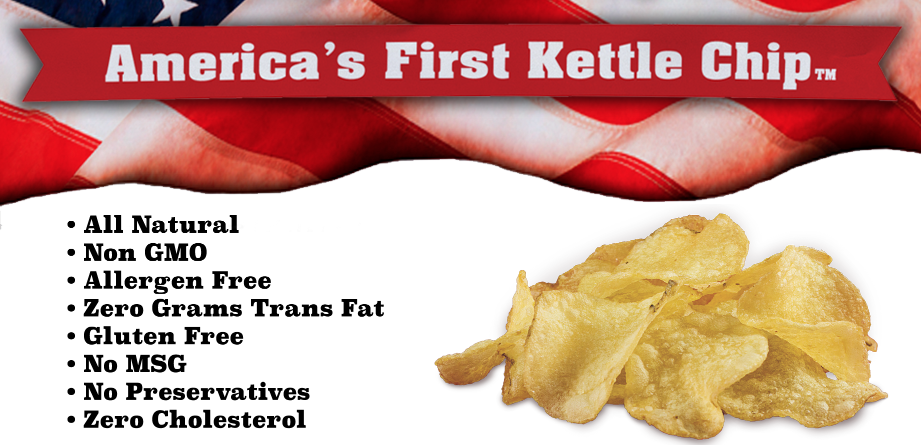 Chips Page Header - Saratoga Chips Clipart (1842x891), Png Download