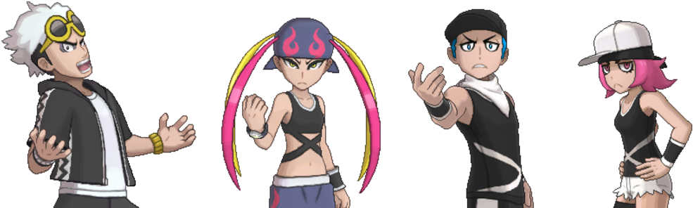 Pokemon Sun And Moon Team Skull Clipart (994x315), Png Download