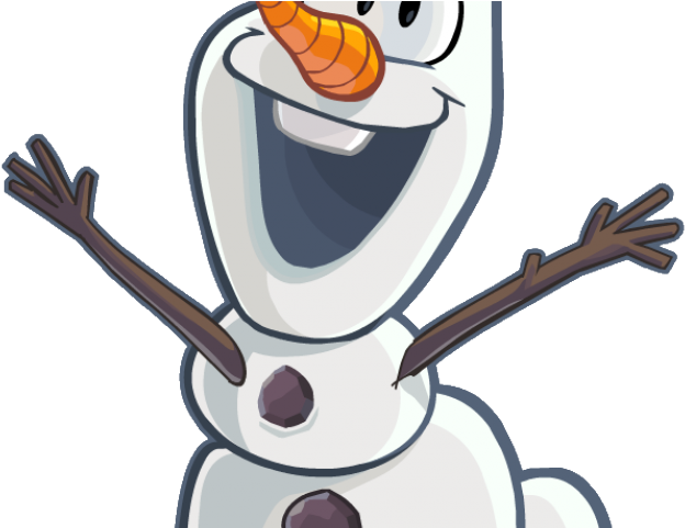 Santa Hat Clipart Snow Man - Olaf - Png Download (640x480), Png Download