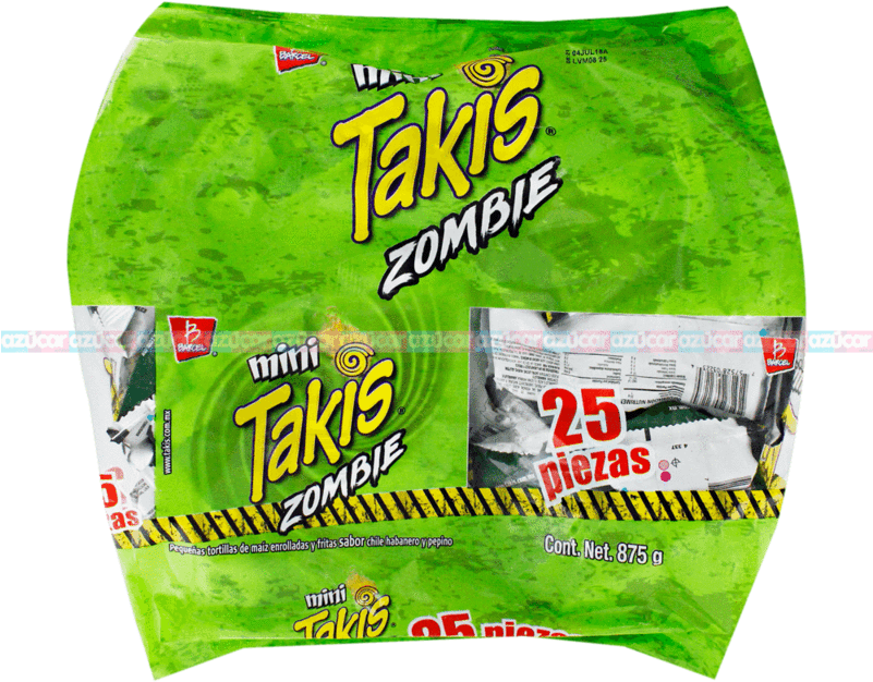 Barcel Takis Zombie 3/25 Barcel - Takis Chips Clipart (800x800), Png Download