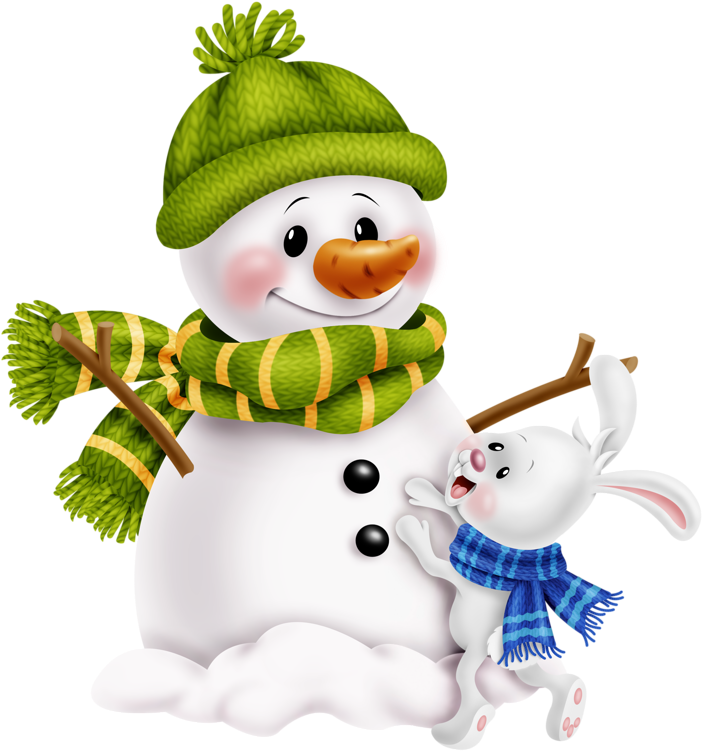 Snowman Png Transparent - Feliz Viernes Navideño Gif Clipart (770x800), Png Download