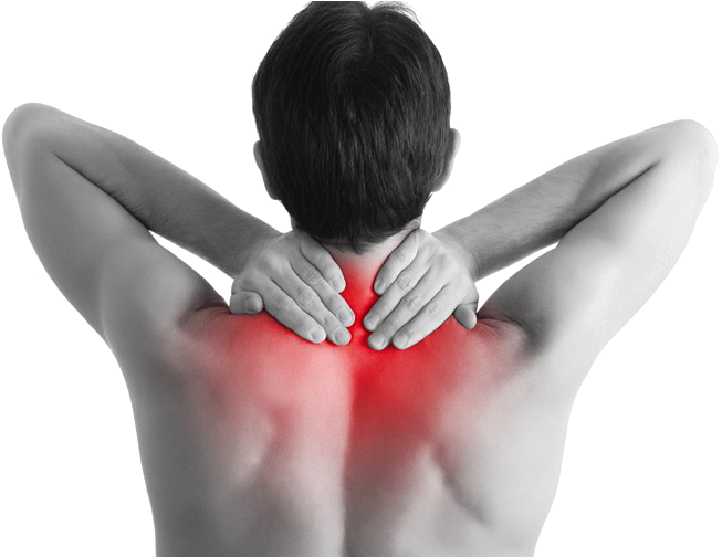 Back Pain Png Clipart - Dehydration Cramps Back Neck Transparent Png (750x503), Png Download