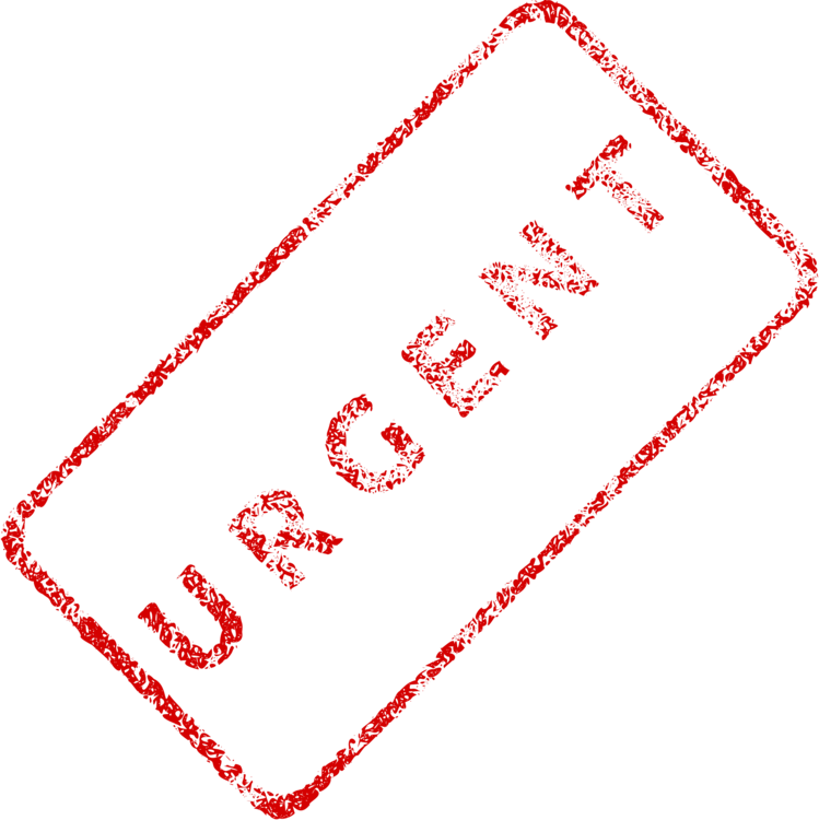 Postage Stamps Rubber Stamp Document Information Computer - Urgent Stamp Clipart - Png Download (749x750), Png Download