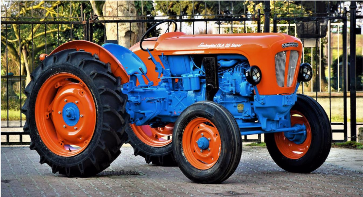 A Rare Lamborghini Tractor, Which Was Built In 1957 - Lamborghini 1940 Clipart (1024x405), Png Download