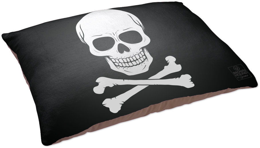 Skull And Crossbones Dog Bed - Skull Clipart (1024x1024), Png Download