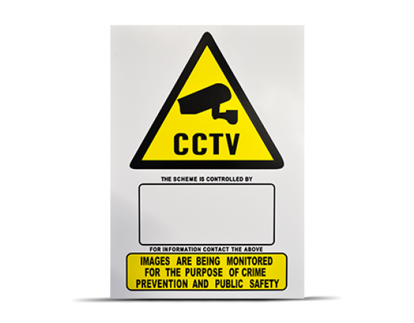 Portrait A4 Cctv Warning Sign - Peligro Veneno Clipart (600x800), Png Download