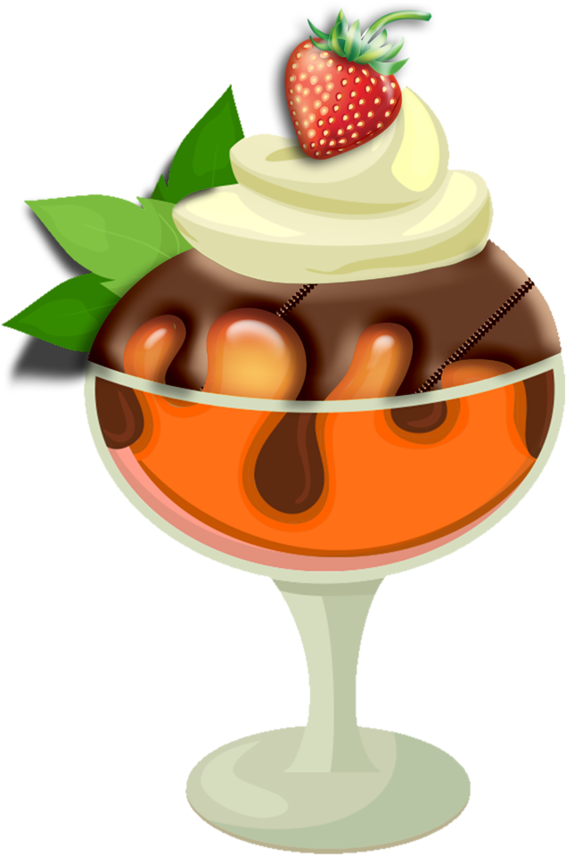 ○•‿✿⁀ice Cream‿✿⁀•○ - Dessin Coupe De Glace Rose Clipart (728x1024), Png Download