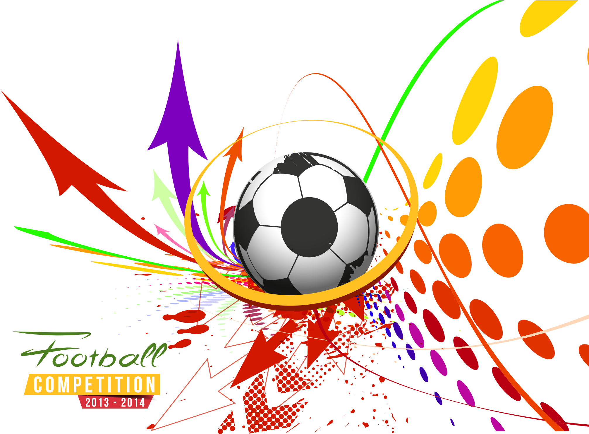 Vector Poster Football Sport Sports Free Transparent - Background Abstract Football Vector Png Clipart (2062x1550), Png Download