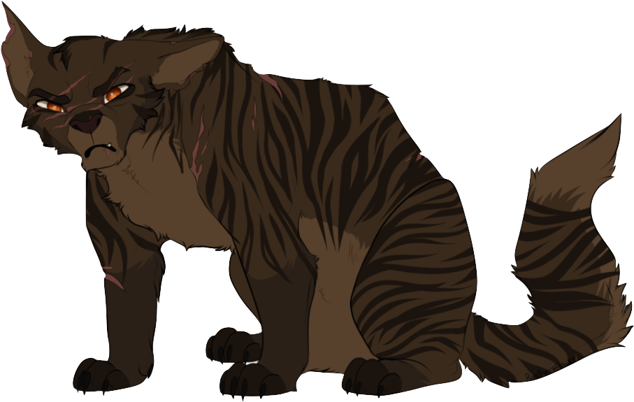 Cat With Broad Shoulders , Png Download - Warriors Cats By Pure Spirit Flower Clipart (907x575), Png Download