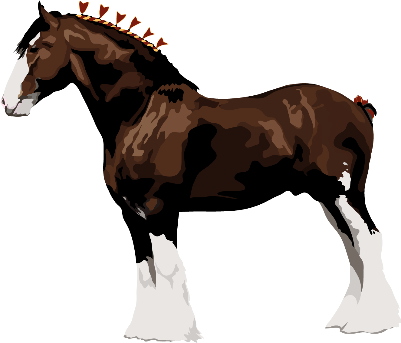1800 X 1400 15 0 - Clydesdale Draft Horse Clipart (1800x1400), Png Download