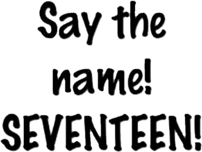 Seventeen Kpop Popular Logo Images Png Seventeen Png - Say The Name Seventeen Logo Clipart (720x577), Png Download