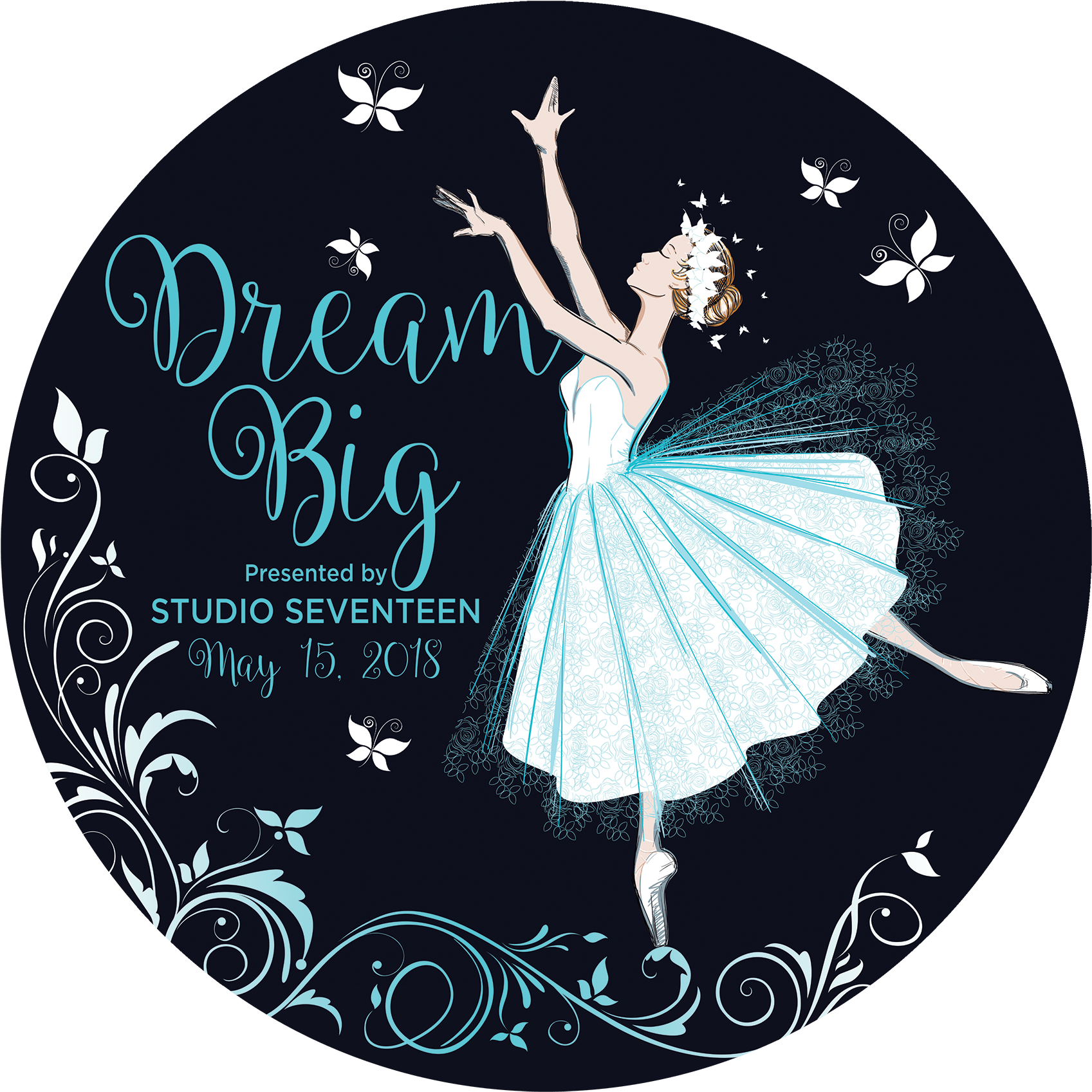 Studio Seventeen - Ballerina In Long Dress Clipart (1800x1800), Png Download