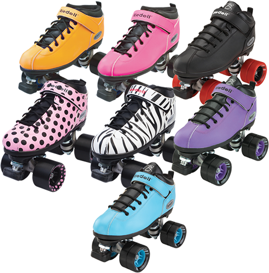 Riedell Dart Roller Skate Set - Roller Skate Clipart (907x923), Png Download