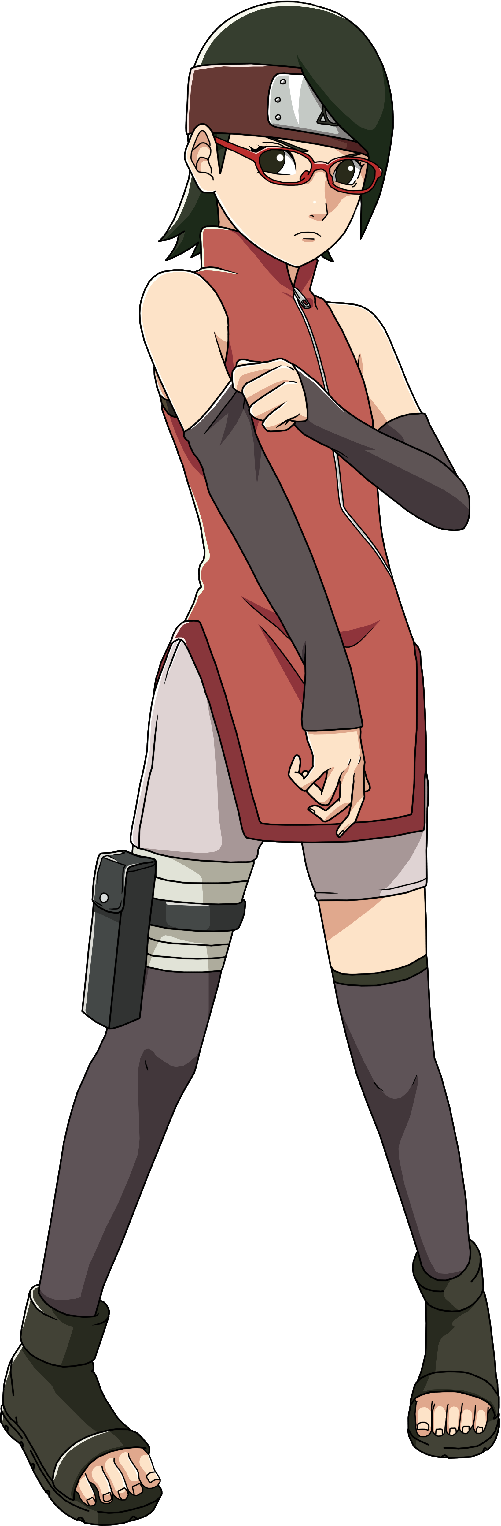 Http - //vignette3 - Wikia - Nocookie - - Sarada Uchiha Naruto Clipart (1639x4988), Png Download