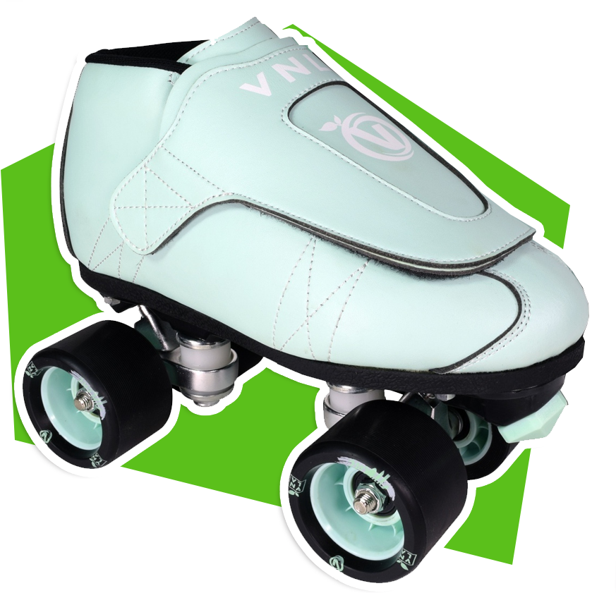 Roller Skates Clipart Two Kid - Mint Roller Skates Vanilla - Png Download (897x840), Png Download