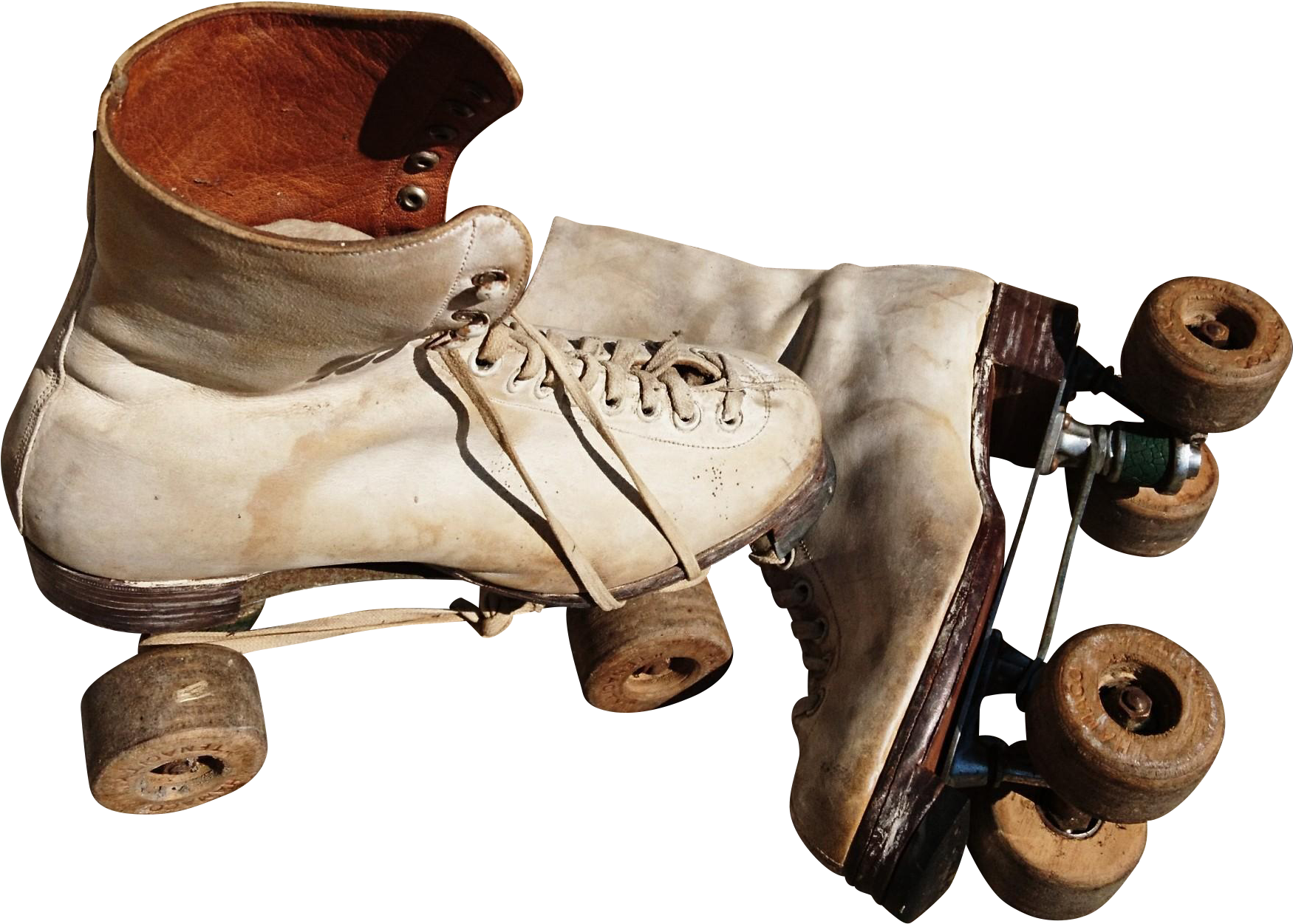 Incredible 1940's Rollerskates, 40's Roller Girls, - Quad Skates Clipart (1749x1749), Png Download