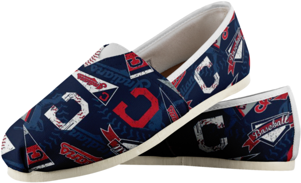 Official Cleveland Indians Women's Shoes - Slip-on Shoe Clipart (640x640), Png Download