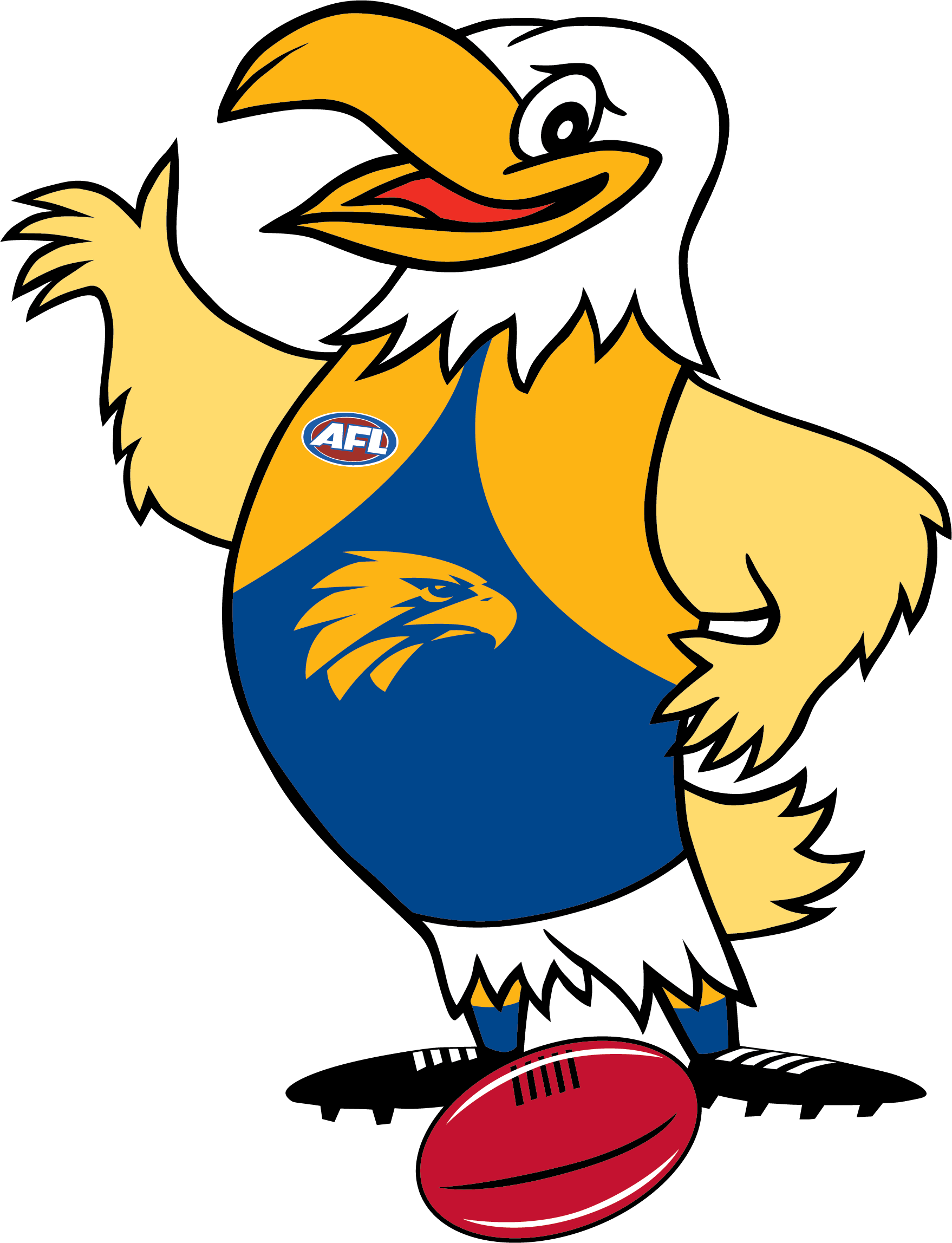 Baby Eagles West Coast If You Are - Go West Coast Eagles Clipart (1758x2295), Png Download