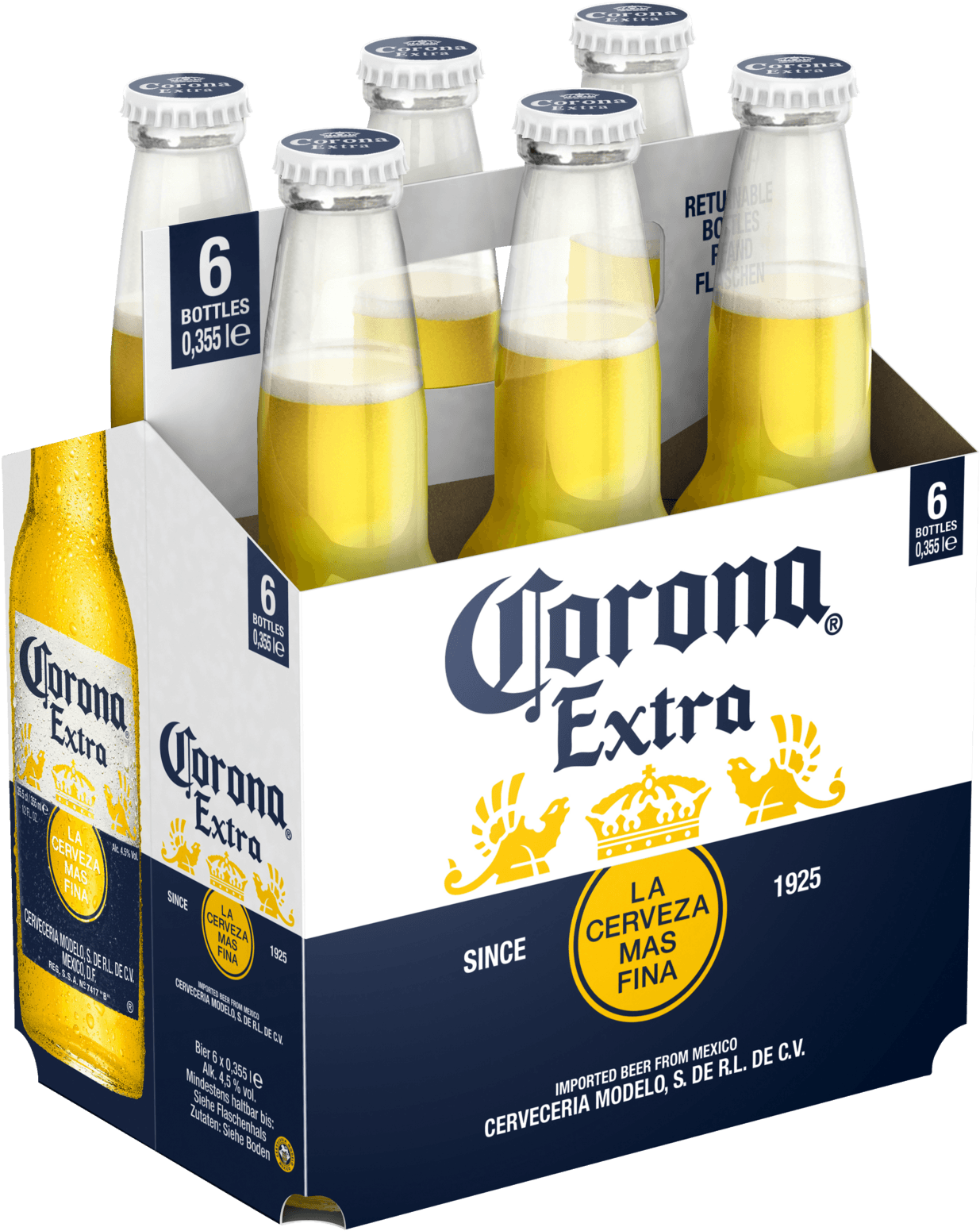 Corona Extra Bei Rewe Online Bestellen Png Cerveza - Corona Extra 6er Clipart (1235x1551), Png Download