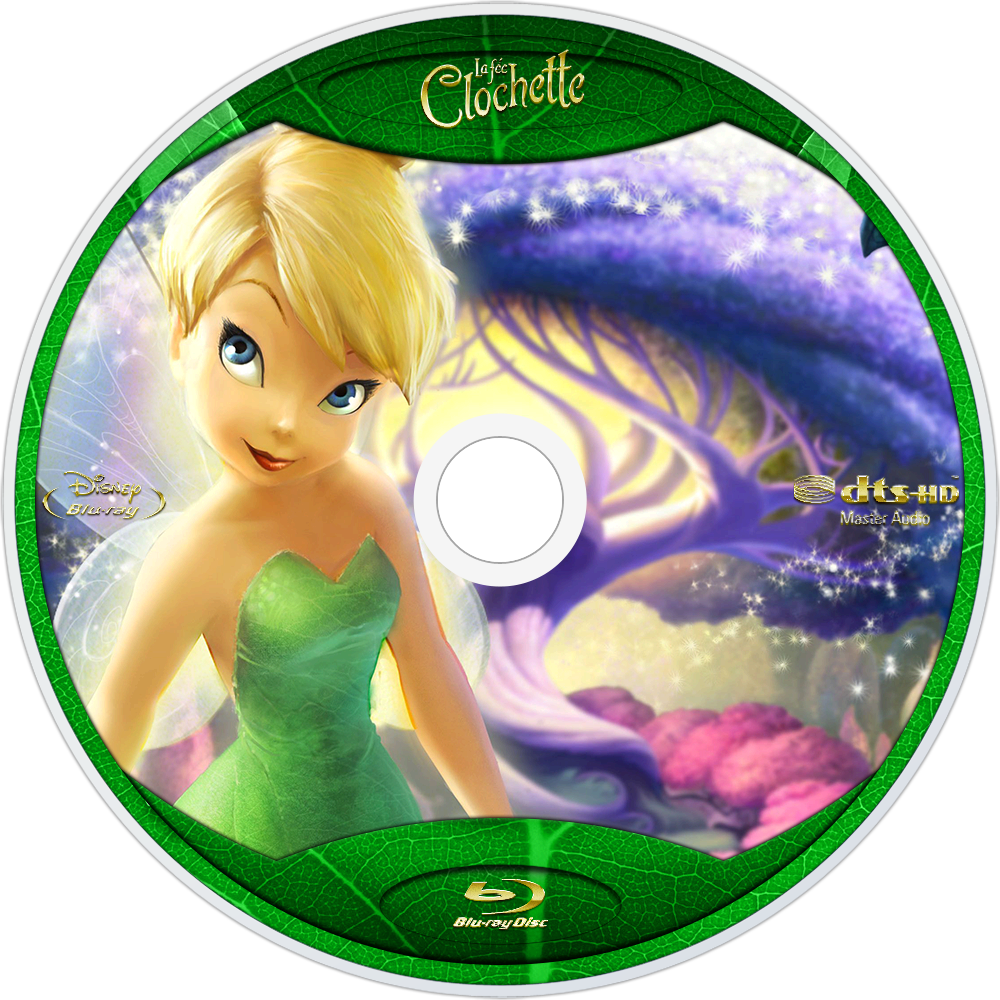 Tinker Bell Bluray Disc Image - Tinker Bell Clipart (1000x1000), Png Download