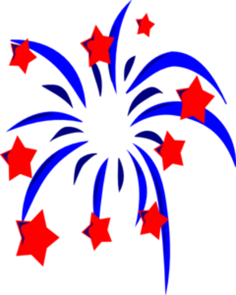 Fireworks Clip Gold - Fourth Of July Fireworks Icon - Png Download (980x1225), Png Download