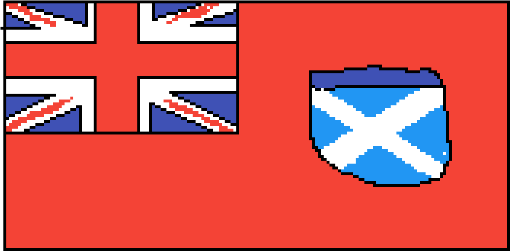 The British Colony Of Scotland - Mugiwara Clipart (1051x517), Png Download
